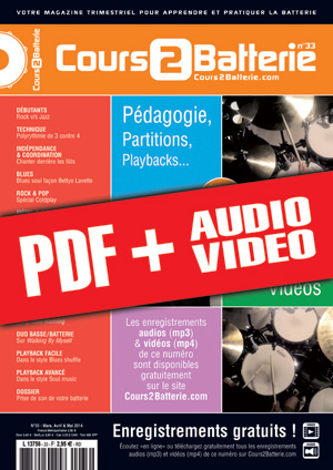 Cours 2 Batterie n°33 (pdf + mp3 + vidéos) Cours 2 Batterie n°33 (pdf + mp3 + vidéos)