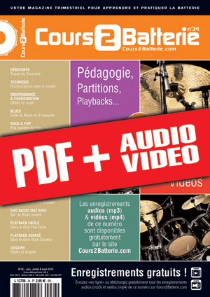 Cours 2 Batterie n°34 (pdf + mp3 + vidéos) Cours 2 Batterie n°34 (pdf + mp3 + vidéos)