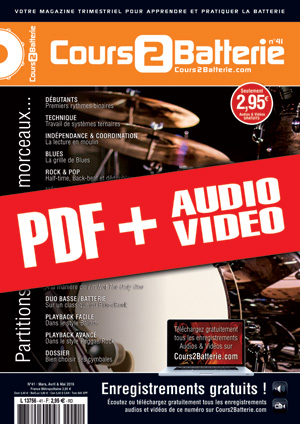 Cours 2 Batterie n°41 (pdf + mp3 + vidéos) Cours 2 Batterie n°41 (pdf + mp3 + vidéos)