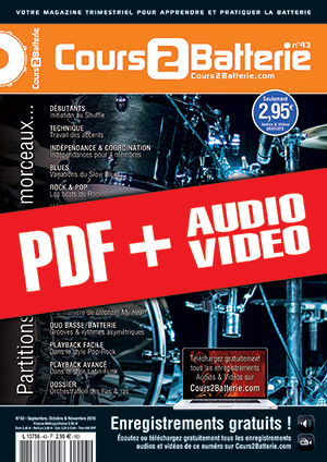 Cours 2 Batterie n°43 (pdf + mp3 + vidéos) Cours 2 Batterie n°43 (pdf + mp3 + vidéos)