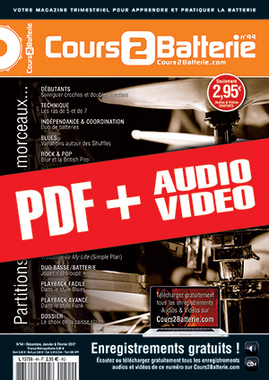 Cours 2 Batterie n°44 (pdf + mp3 + vidéos) Cours 2 Batterie n°44 (pdf + mp3 + vidéos)