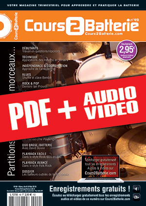 Cours 2 Batterie n°49 (pdf + mp3 + vidéos) Cours 2 Batterie n°49 (pdf + mp3 + vidéos)