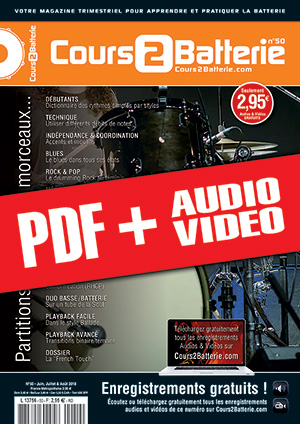 Cours 2 Batterie n°50 (pdf + mp3 + vidéos) Cours 2 Batterie n°50 (pdf + mp3 + vidéos)