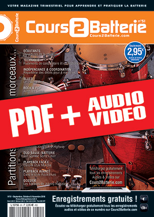 Cours 2 Batterie n°51 (pdf + mp3 + vidéos) Cours 2 Batterie n°51 (pdf + mp3 + vidéos)