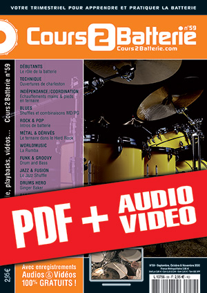Cours 2 Batterie n°59 (pdf + mp3 + vidéos) Cours 2 Batterie n°59 (pdf + mp3 + vidéos)