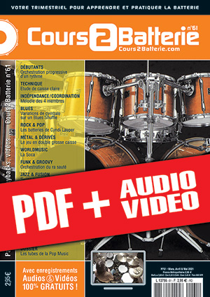 Cours 2 Batterie n°61 (pdf + mp3 + vidéos) Cours 2 Batterie n°61 (pdf + mp3 + vidéos)