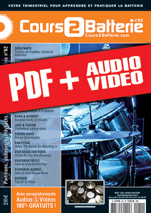 Cours 2 Batterie n°62 (pdf + mp3 + vidéos) Cours 2 Batterie n°62 (pdf + mp3 + vidéos)