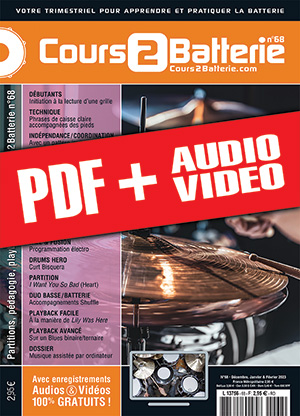 Cours 2 Batterie n°68 (pdf + mp3 + vidéos) Cours 2 Batterie n°68 (pdf + mp3 + vidéos)