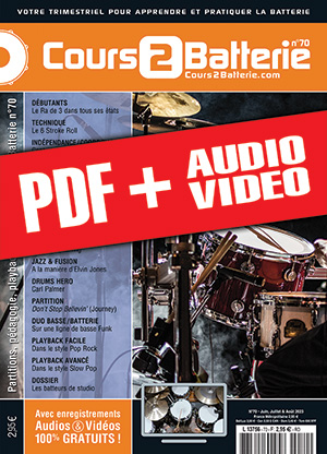 Cours 2 Batterie n°70 (pdf + mp3 + vidéos) Cours 2 Batterie n°70 (pdf + mp3 + vidéos)