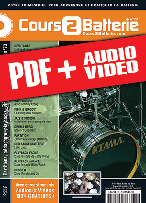 Cours 2 Batterie n°73 (pdf + mp3 + vidéos) Cours 2 Batterie n°73 (pdf + mp3 + vidéos)
