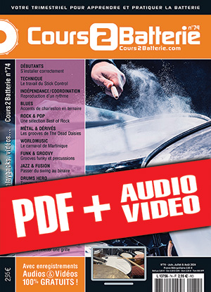 Cours 2 Batterie n°74 (pdf + mp3 + vidéos) Cours 2 Batterie n°74 (pdf + mp3 + vidéos)