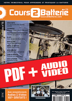 Cours 2 Batterie n°75 (pdf + mp3 + vidéos) Cours 2 Batterie n°75 (pdf + mp3 + vidéos)