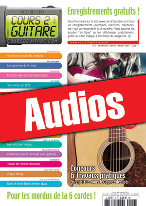 Enregistrements du Cours 2 Guitare n°4