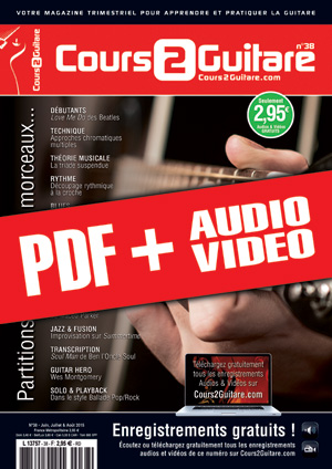 Cours 2 Guitare n°38 (pdf + mp3 + vidéos)