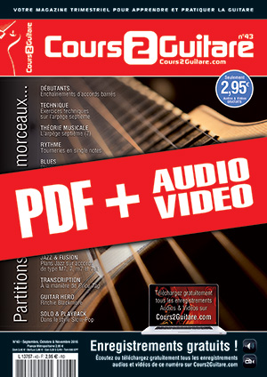 Cours 2 Guitare n°43 (pdf + mp3 + vidéos) Cours 2 Guitare n°43 (pdf + mp3 + vidéos)