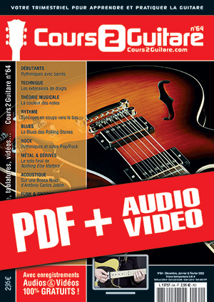 Cours 2 Guitare n°64 (pdf + mp3 + vidéos) Cours 2 Guitare n°64 (pdf + mp3 + vidéos)