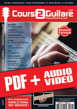 Cours 2 Guitare n°67 (pdf + mp3 + vidéos)