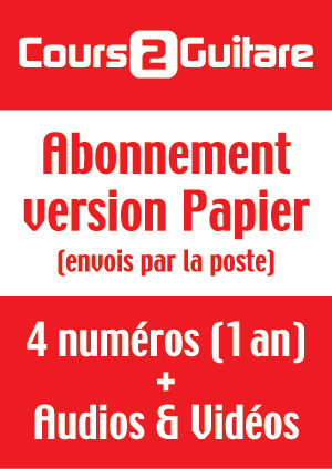 Abonnement Cours 2 Guitare (Version Papier) - France Abonnement Cours 2 Guitare (Version Papier) - France