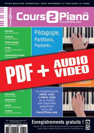 Cours 2 Piano n°32 (pdf + mp3 + vidéos)