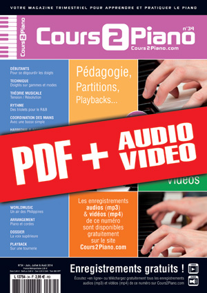 Cours 2 Piano n°34 (pdf + mp3 + vidéos)