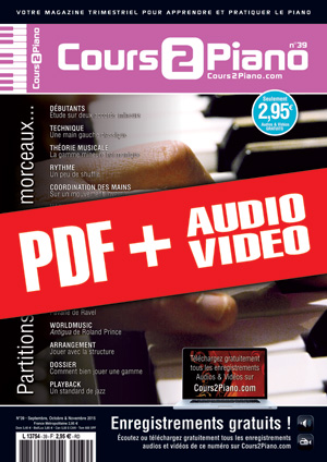 Cours 2 Piano n°39 (pdf + mp3 + vidéos)