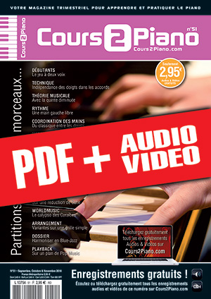 Cours 2 Piano n°51 (pdf + mp3 + vidéos) Cours 2 Piano n°51 (pdf + mp3 + vidéos)