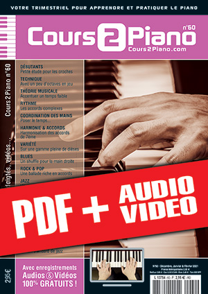 Cours 2 Piano n°60 (pdf + mp3 + vidéos) Cours 2 Piano n°60 (pdf + mp3 + vidéos)