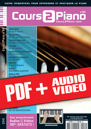 Cours 2 Piano n°64 (pdf + mp3 + vidéos)