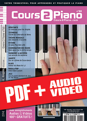 Cours 2 Piano n°68 (pdf + mp3 + vidéos) Cours 2 Piano n°68 (pdf + mp3 + vidéos)
