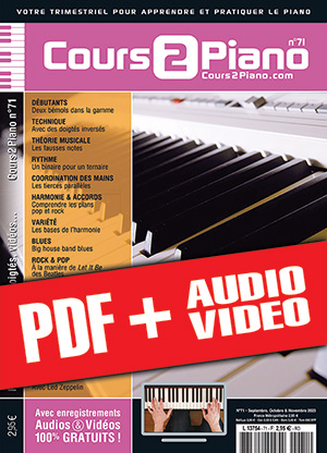 Cours 2 Piano n°71 (pdf + mp3 + vidéos) Cours 2 Piano n°71 (pdf + mp3 + vidéos)