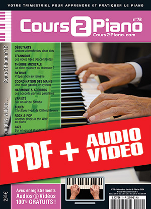 Cours 2 Piano n°72 (pdf + mp3 + vidéos) Cours 2 Piano n°72 (pdf + mp3 + vidéos)