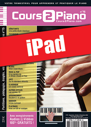 Cours 2 Piano n°75 (iPad) Cours 2 Piano n°75 (iPad)