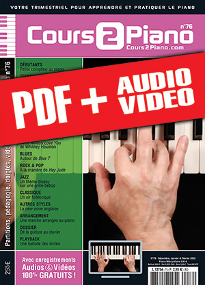 Cours 2 Piano n°76 (pdf + mp3 + vidéos) Cours 2 Piano n°76 (pdf + mp3 + vidéos)