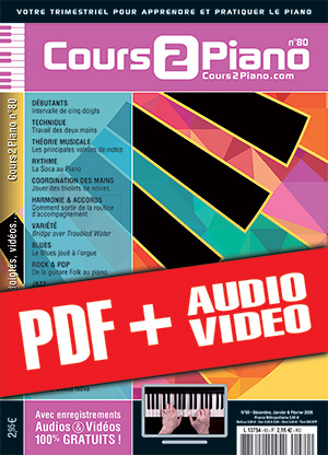 Cours 2 Piano n°80 (pdf + mp3 + vidéos)