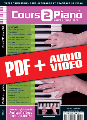Cours 2 Piano n°81 (pdf + mp3 + vidéos)