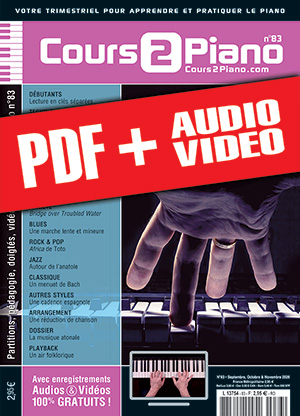 Cours 2 Piano n°83 (pdf + mp3 + vidéos)