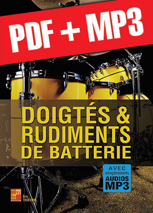 Doigtés & rudiments de batterie (pdf + mp3)