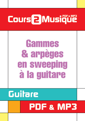 Gammes & arpèges en sweeping à la guitare