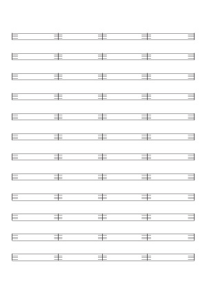 Grilles en portée (48 mesures)