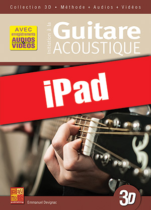 Initiation à la guitare acoustique en 3D (iPad)