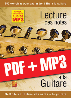Lecture des notes à la guitare (pdf + mp3)
