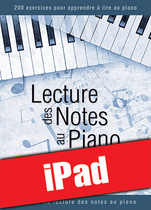 Lecture des notes au piano (iPad)