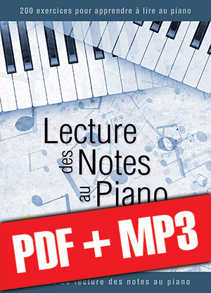Lecture des notes au piano (pdf + mp3)