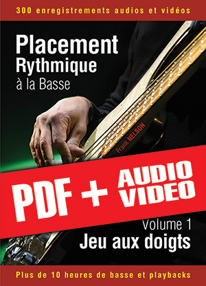 Placement rythmique à la basse - Jeu aux doigts (pdf + mp3 + vidéos)