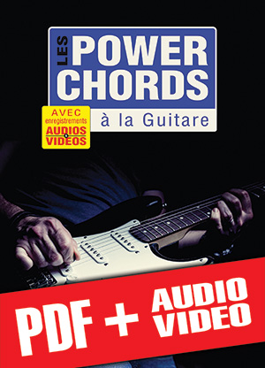 Les power chords à la guitare (pdf + mp3 + vidéos)