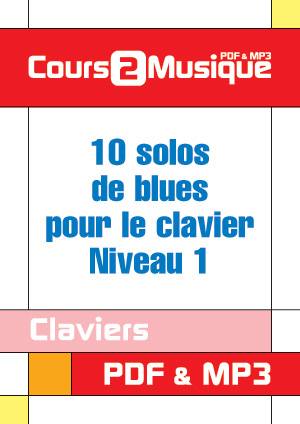 10 solos de blues pour le clavier - Niveau 1