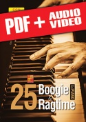 25 boogie & ragtime en el piano (pdf + mp3 + vídeos)