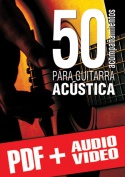 50 acompañamientos para la guitarra acústica (pdf + mp3 + vídeos)