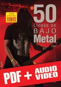 50 líneas de bajo metal (pdf + mp3 + vídeos)