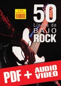 50 líneas de bajo rock (pdf + mp3 + vídeos)